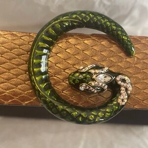 Rare! Tom Ford For GUCCI Belt SNAKE Jeweled Buckle 75 30 Fashion History